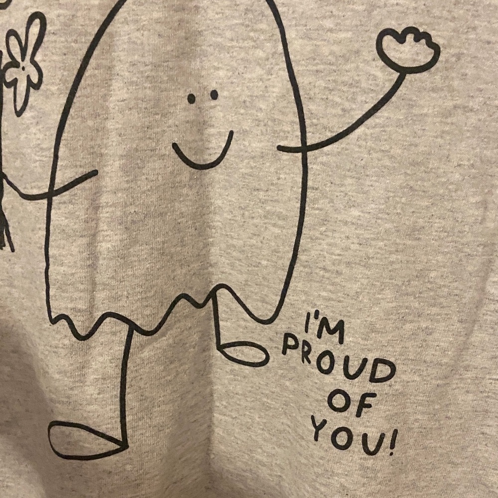 Gray Ghost Graphic Women's Crewneck Pullover - Picture 15 of 16